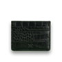 Zoozie Bags 3420 Cartera de Piel Genuina Hecha a Mano, Negro, 10 x 7.5 cm